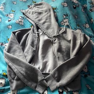 Grey zip up jacket